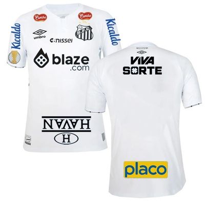 Santos FC Home Jersey with Campeonato Paulista patch 2024/25 (Full Sponsor)