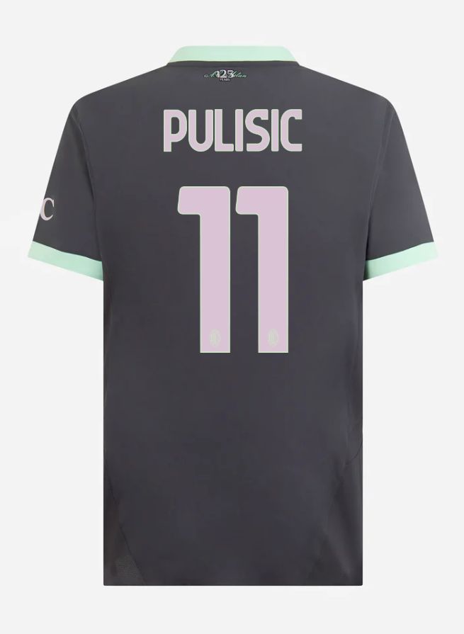 24-25 AC Milan Third Pulisic 11 Serie A Jersey (Player Version)