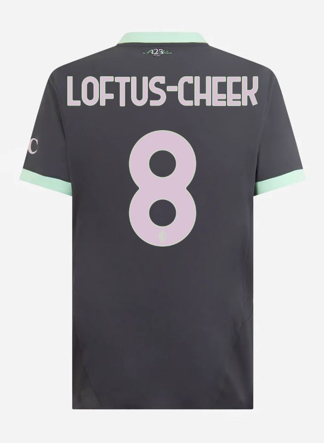 24-25 AC Milan Third Loftus-Cheek 8 Serie A Jersey (Player Version)