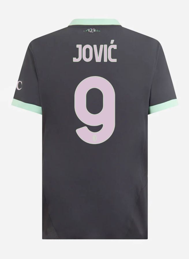 24-25 AC Milan Third Jović 9 Serie A Jersey (Player Version)
