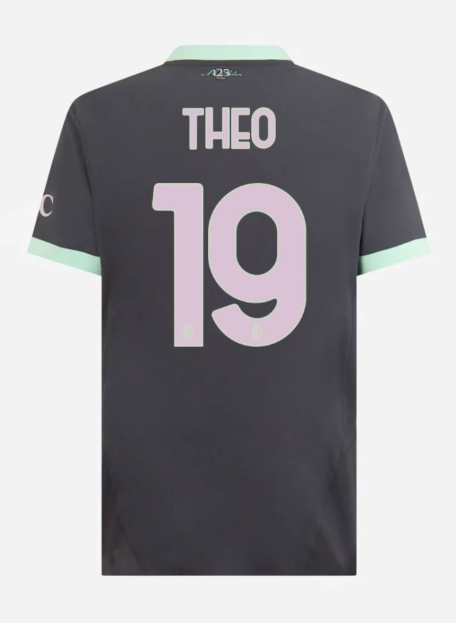 24-25 AC Milan Third THEO 19 Serie A Jersey (Player Version)