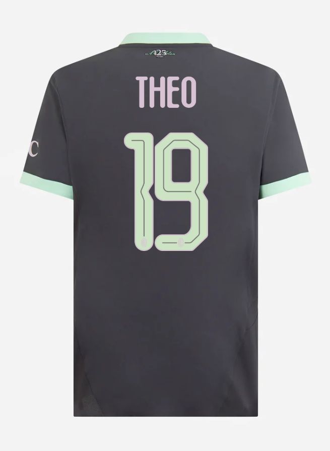 24-25 AC Milan Third THEO 19 Champions League Jersey (Player Version)