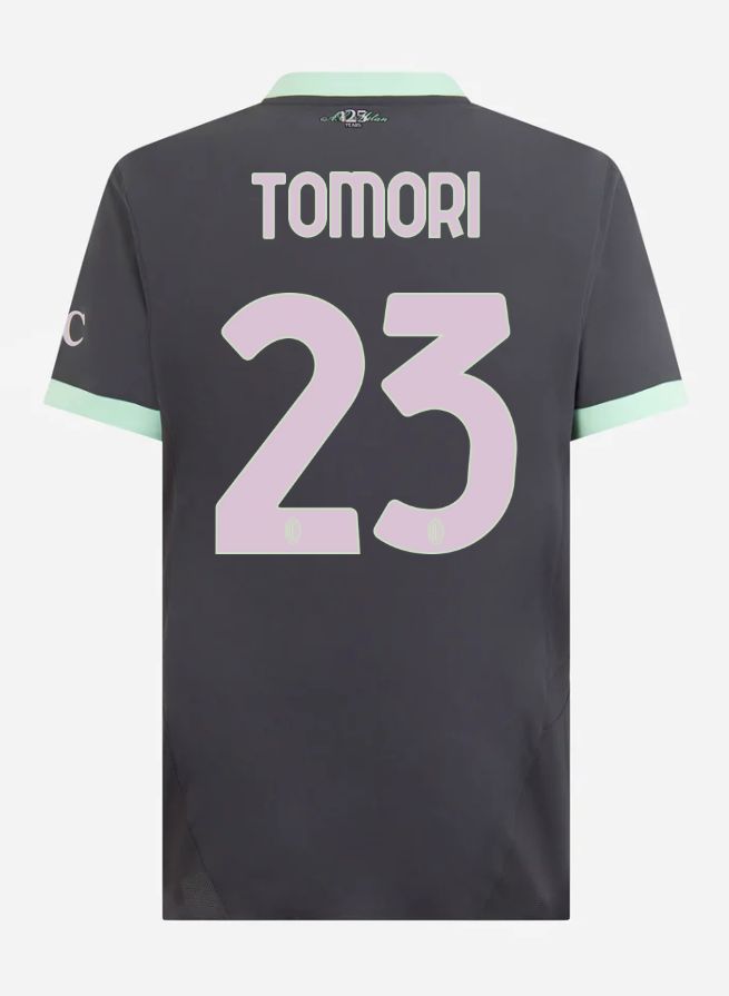 24-25 AC Milan Third Tomori 23 Serie A Jersey (Player Version)