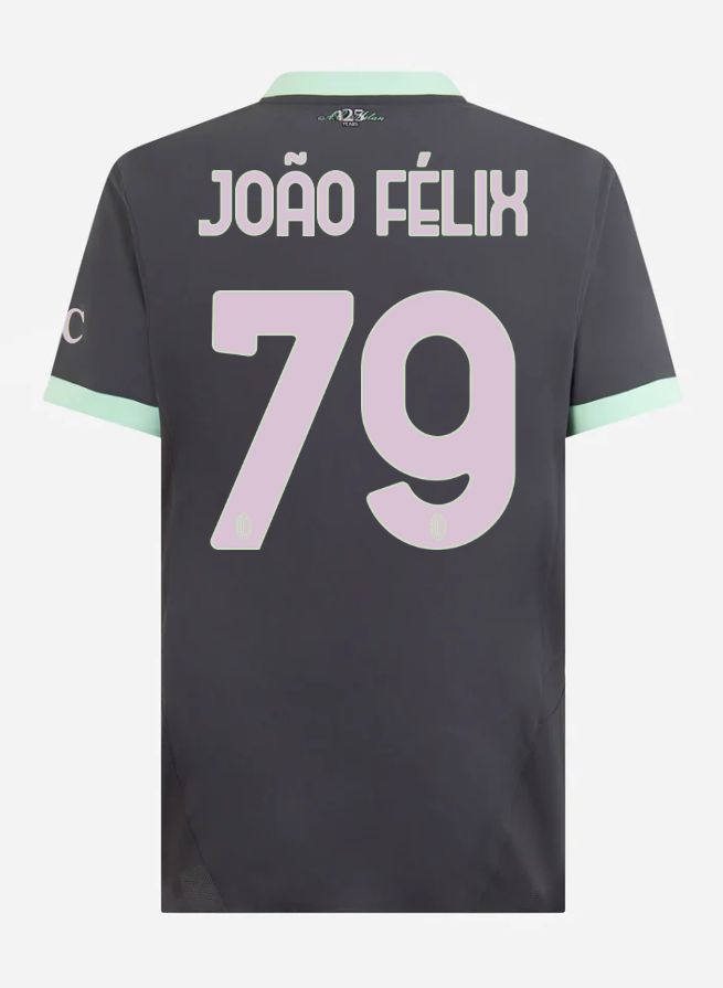 24-25 AC Milan Third João Félix 79 Serie A Jersey (Player Version)