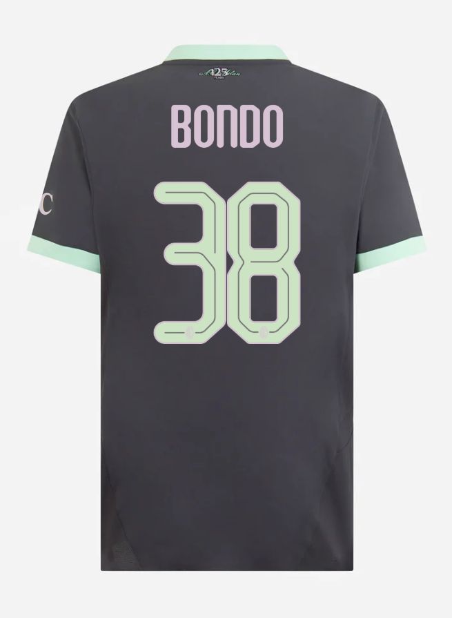 24-25 AC Milan Third Bondo 38 Champions League Jersey (Player Version)