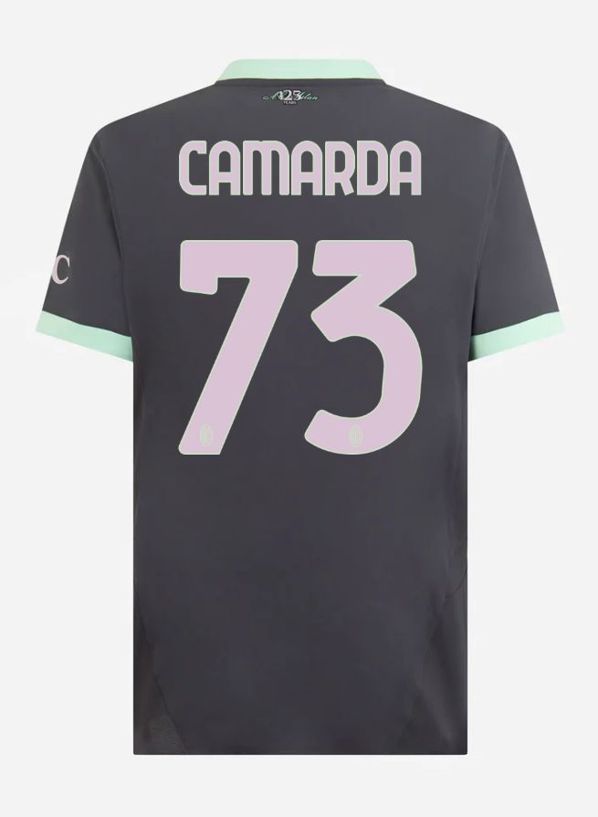 24-25 AC Milan Third Camarda 73 Serie A Jersey (Player Version)
