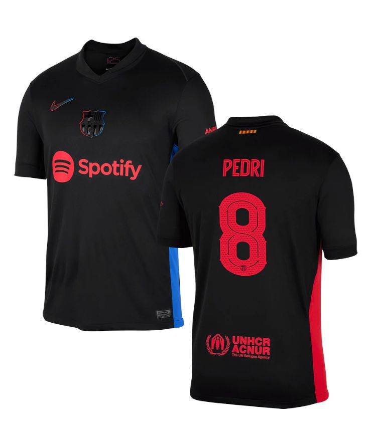 24-25 Barcelona Away PEDRI 8 Champions League Jersey