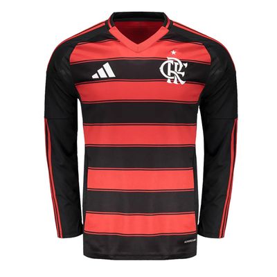 25-26 Flamengo Home Jersey Long Sleeve