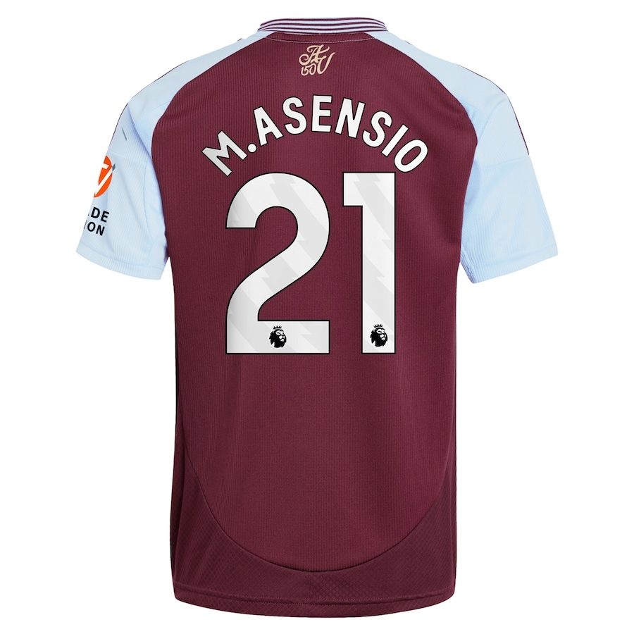 24-25 Aston Villa Home M.Asensio 21 Jersey