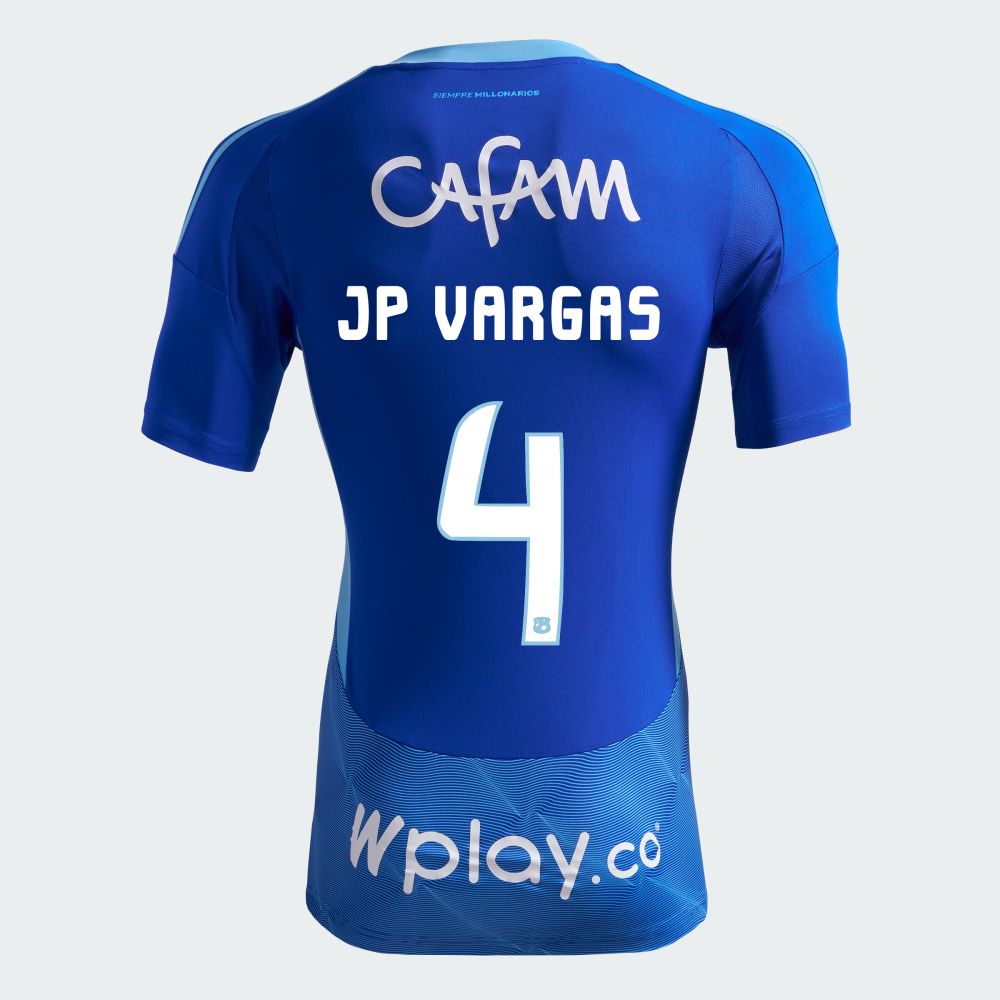 Millonarios FC JP Vargas  #4 Home Jersey Shirt 2025
