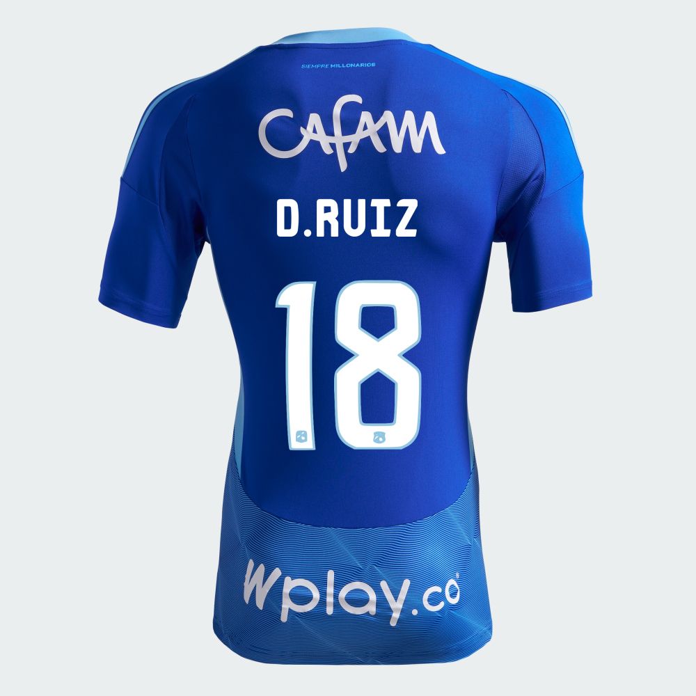 Millonarios FC D. Ruiz #18 Home Jersey Shirt 2025