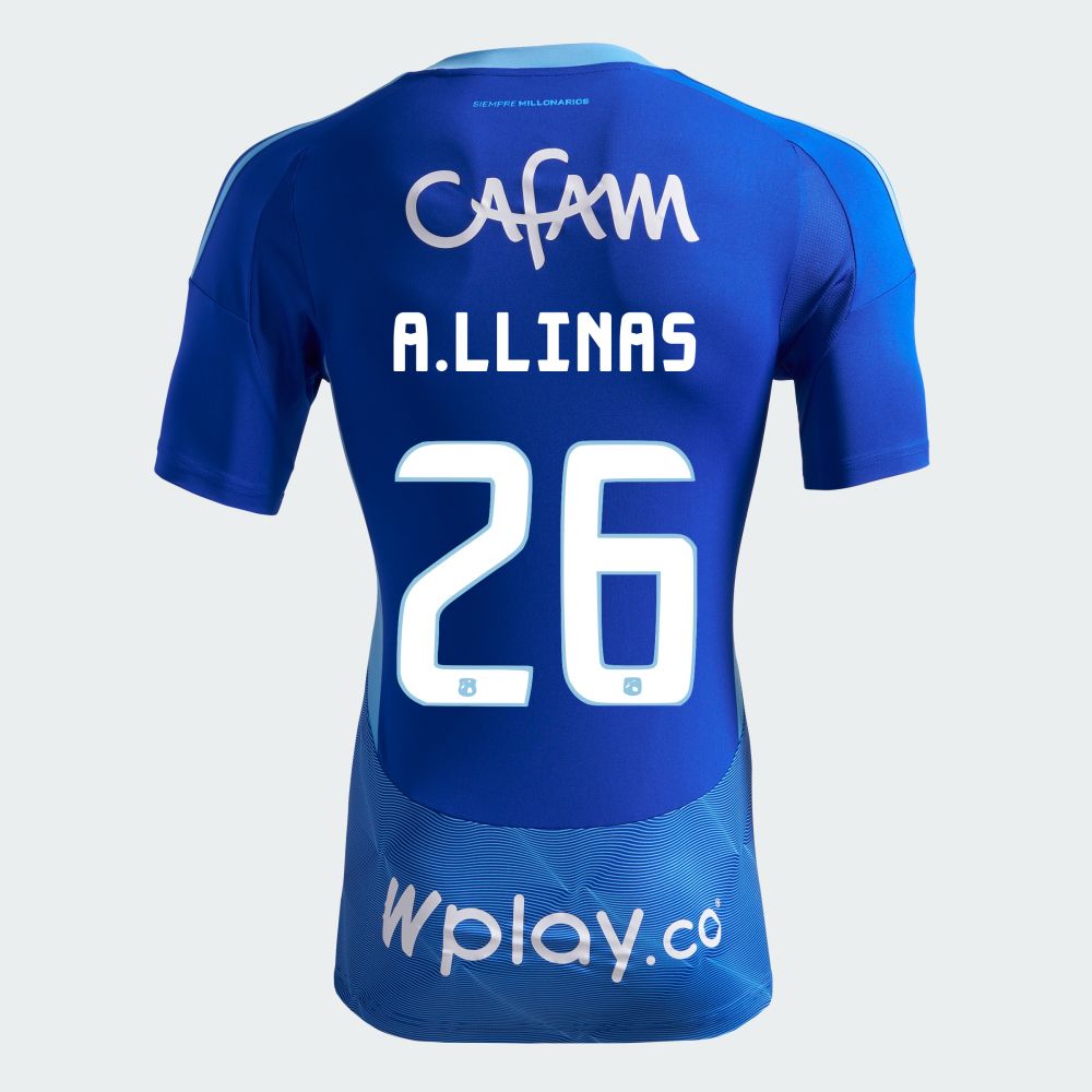 Millonarios FC A .Llinas #26 Home Jersey Shirt 2025