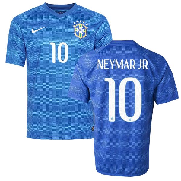 2014 Brazil Away Neymar Jr 10 Retro Jersey
