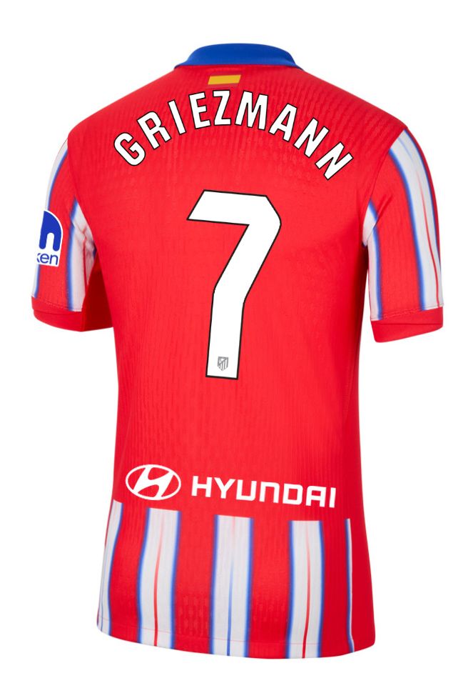 24-25 Atletico Madrid Home GRIEZMANN 7 Laliga Jersey