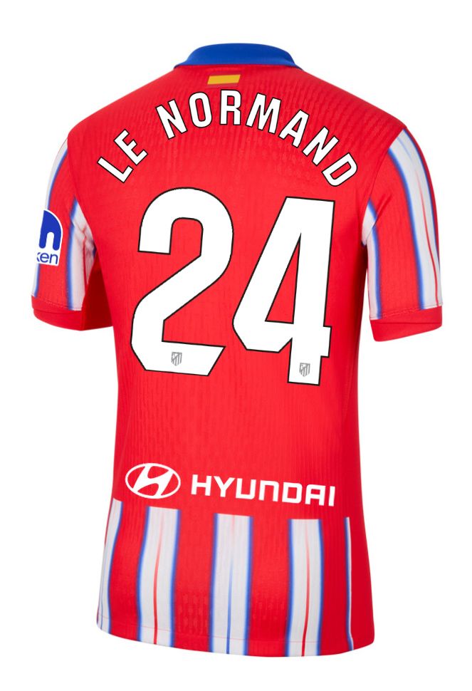 24-25 Atletico Madrid Home LE NORMAND 24 Laliga Jersey