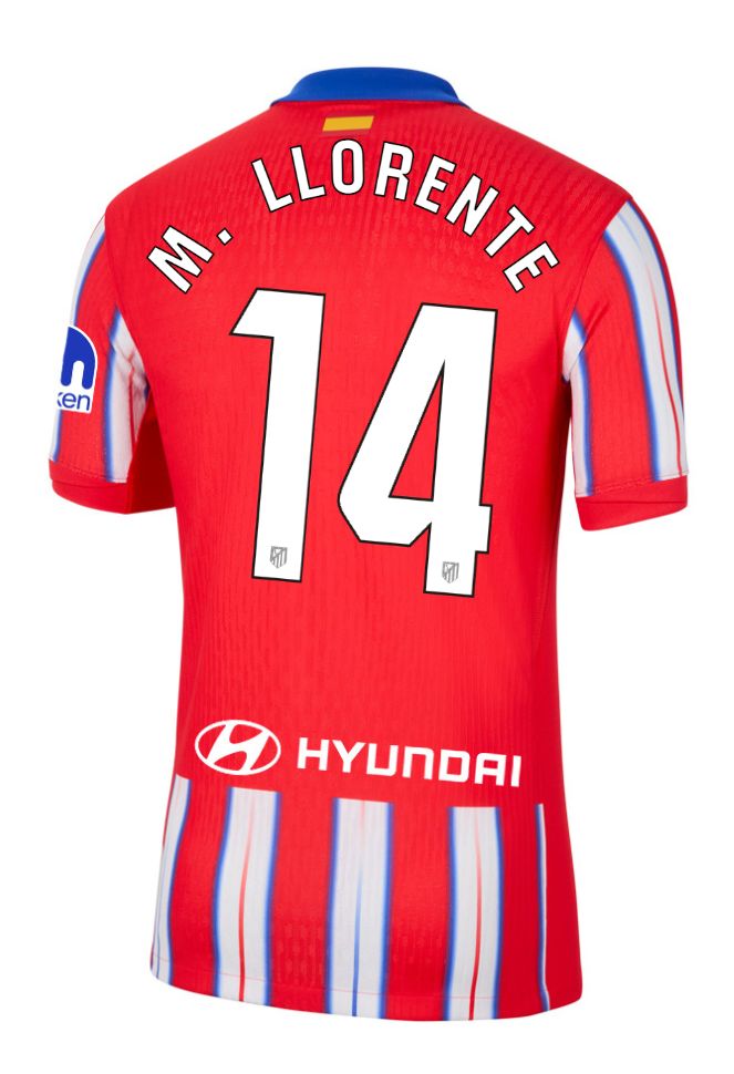 24-25 Atletico Madrid Home M. LLORENTE 14 Laliga Jersey