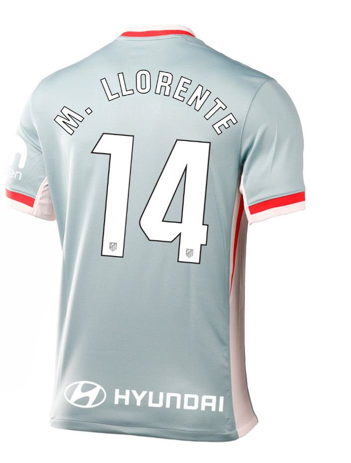 24-25 Atletico Madrid Away M. LLORENTE 14 Laliga Jersey