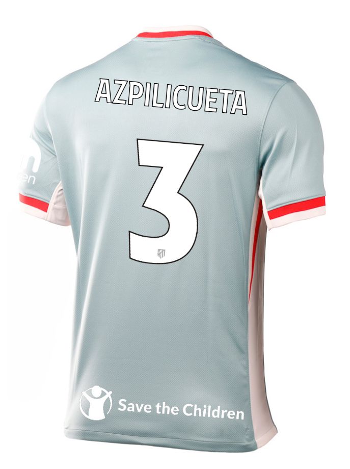 24-25 Atletico Madrid Away AZPILICUETA 3 Champions League Jersey