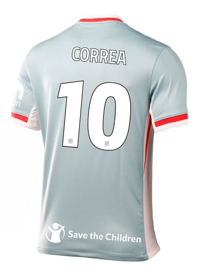 24-25 Atletico Madrid Away CORREA 10 Champions League Jersey