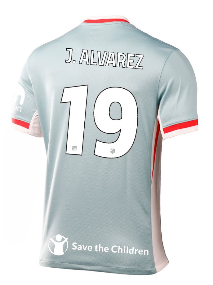 24-25 Atletico Madrid Away J. ALVAREZ 19 Champions League Jersey