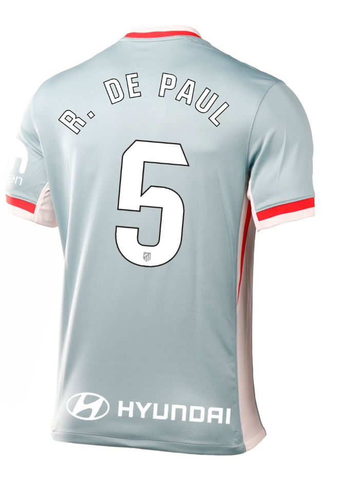 24-25 Atletico Madrid Away R. DE PAUL 5 Laliga Jersey