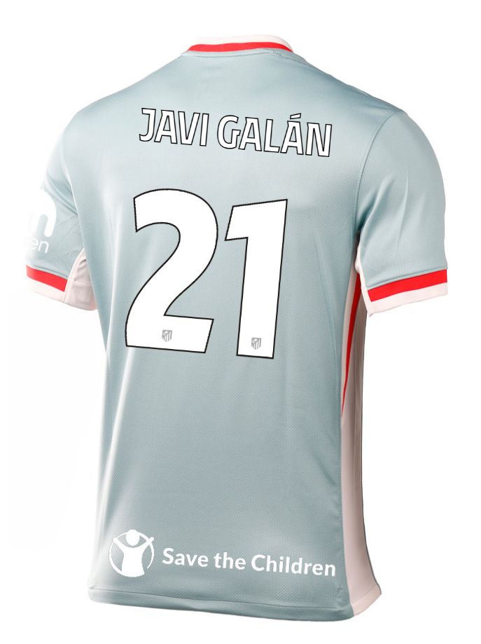 24-25 Atletico Madrid Away JAVI GALÁN 21 Champions League Jersey