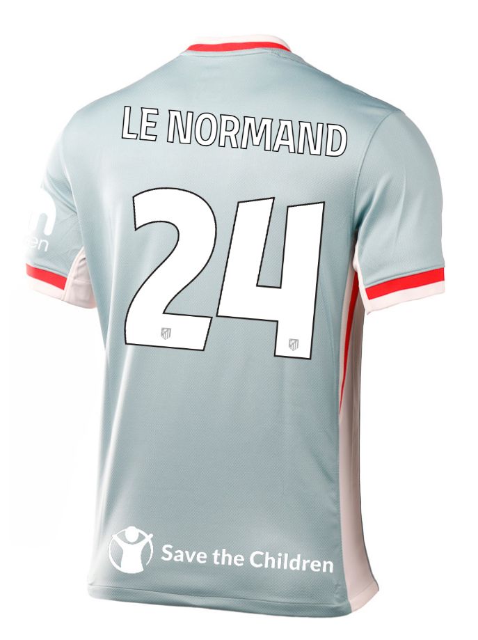 24-25 Atletico Madrid Away LE NORMAND 24 Champions League Jersey