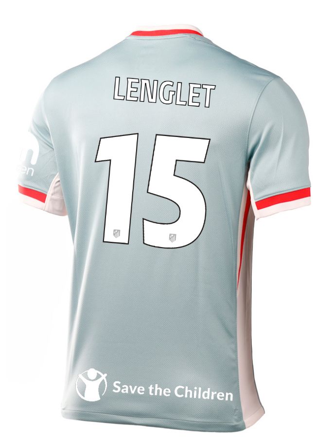 24-25 Atletico Madrid Away LENGLET 15 Champions League Jersey