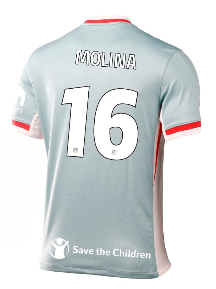 24-25 Atletico Madrid Away MOLINA 16 Champions League Jersey