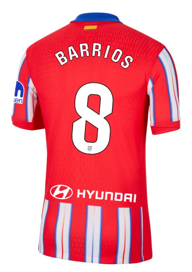 24-25 Atletico Madrid Home BARRIOS 8 Jersey (Player Version)