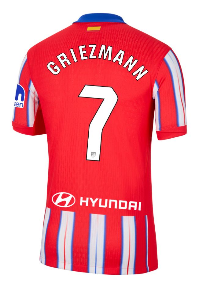24-25 Atletico Madrid Home GRIEZMANN 7 Jersey (Player Version)
