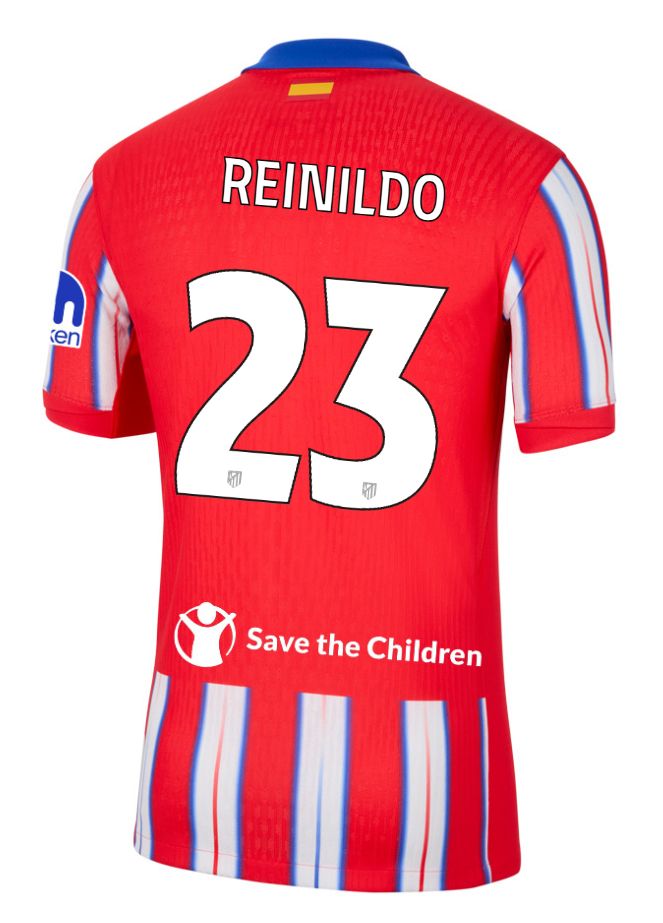 24-25 Atletico Madrid Home REINILDO 23 Champions League Jersey (Player Version)