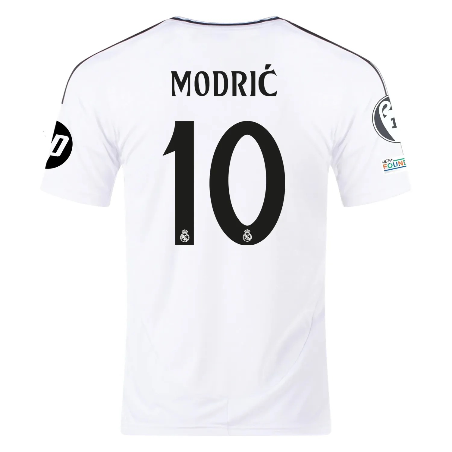 Real Madrid Modric 10 Home Jersey 2024/2025 With Champions League + Club World Cup Patches