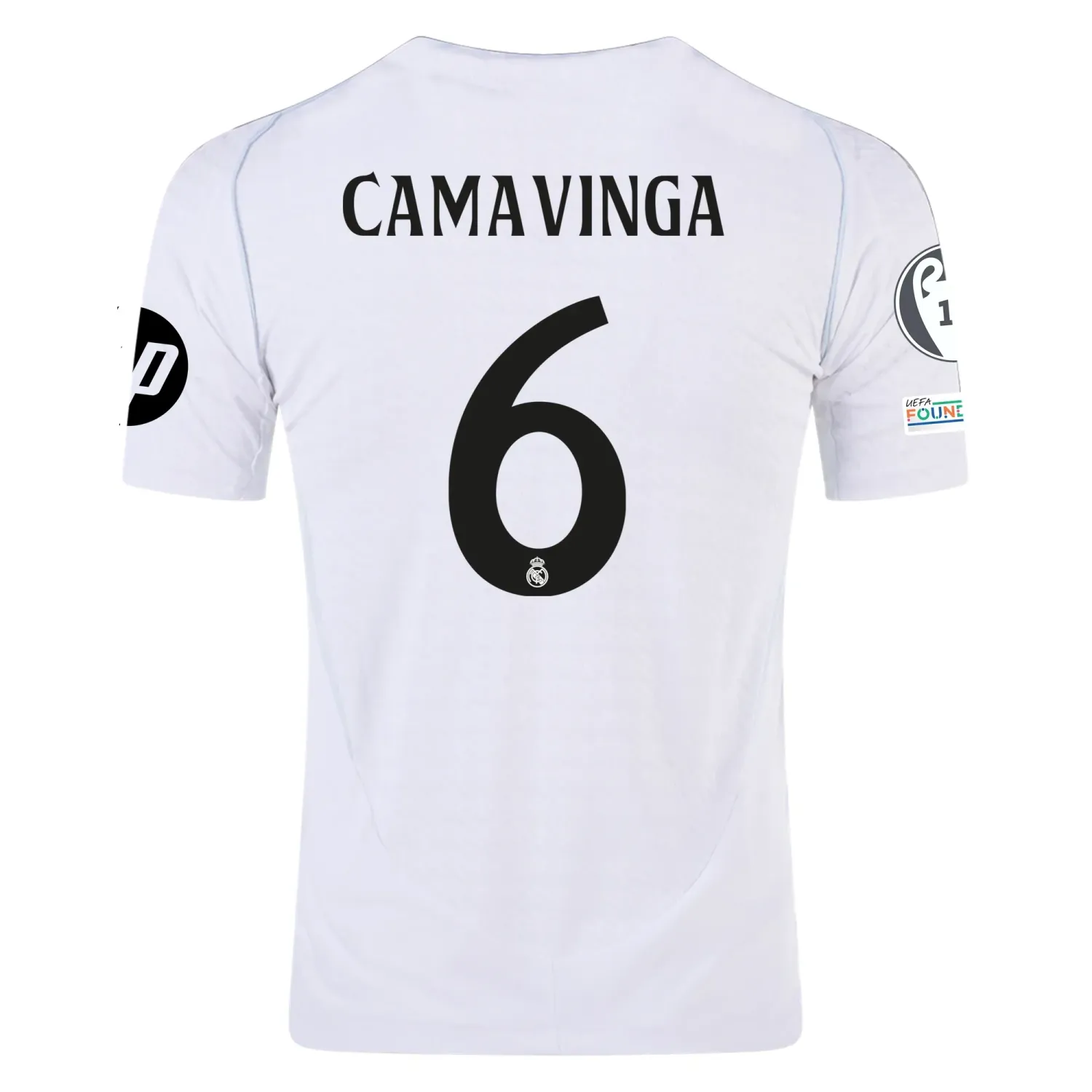 Real Madrid Camavinga 6 Home Jersey 2024/2025 With Champions League + Club World Cup Patches (Player version)