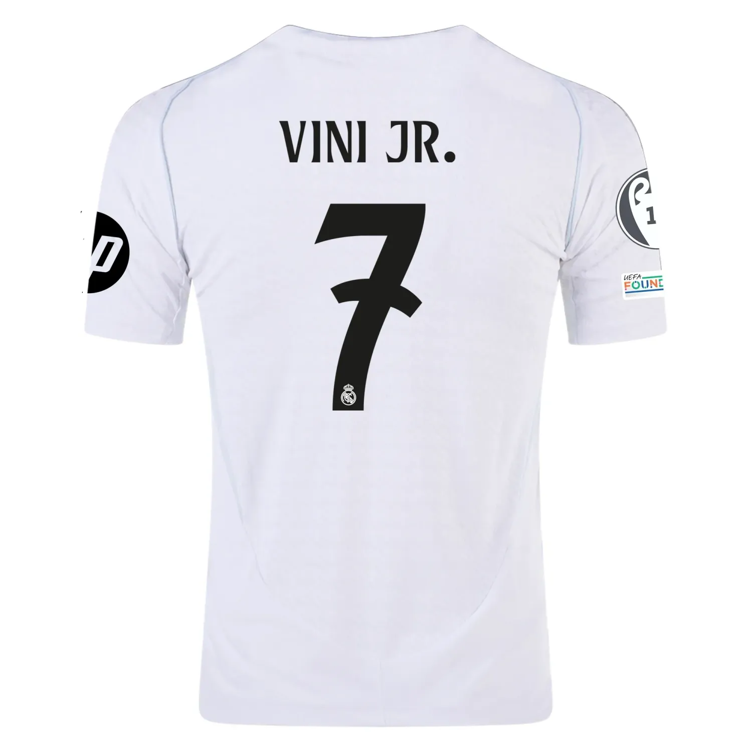 Real Madrid Vini Jr. 7 Home Jersey 2024/2025 With Champions League + Club World Cup Patches (Player version)