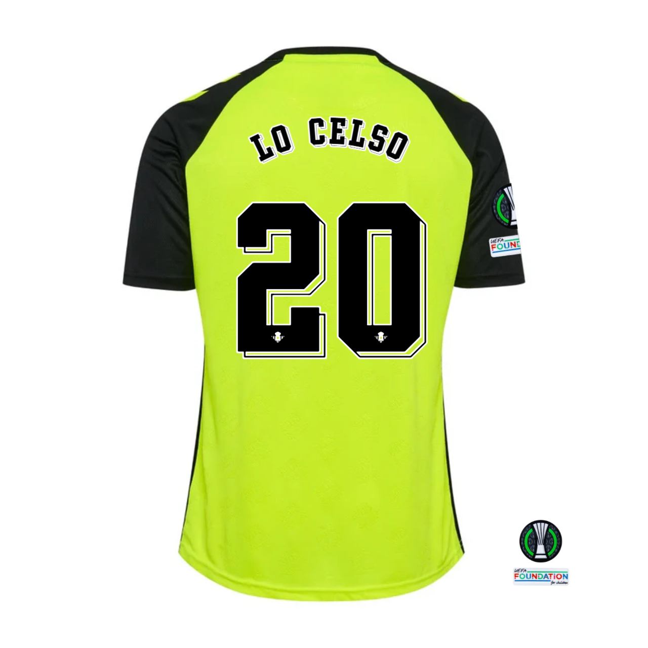 Real Betis Lo Celso #20 Away Jersey 2024/25 Jersey 2024 With UEFA Conference League Patches