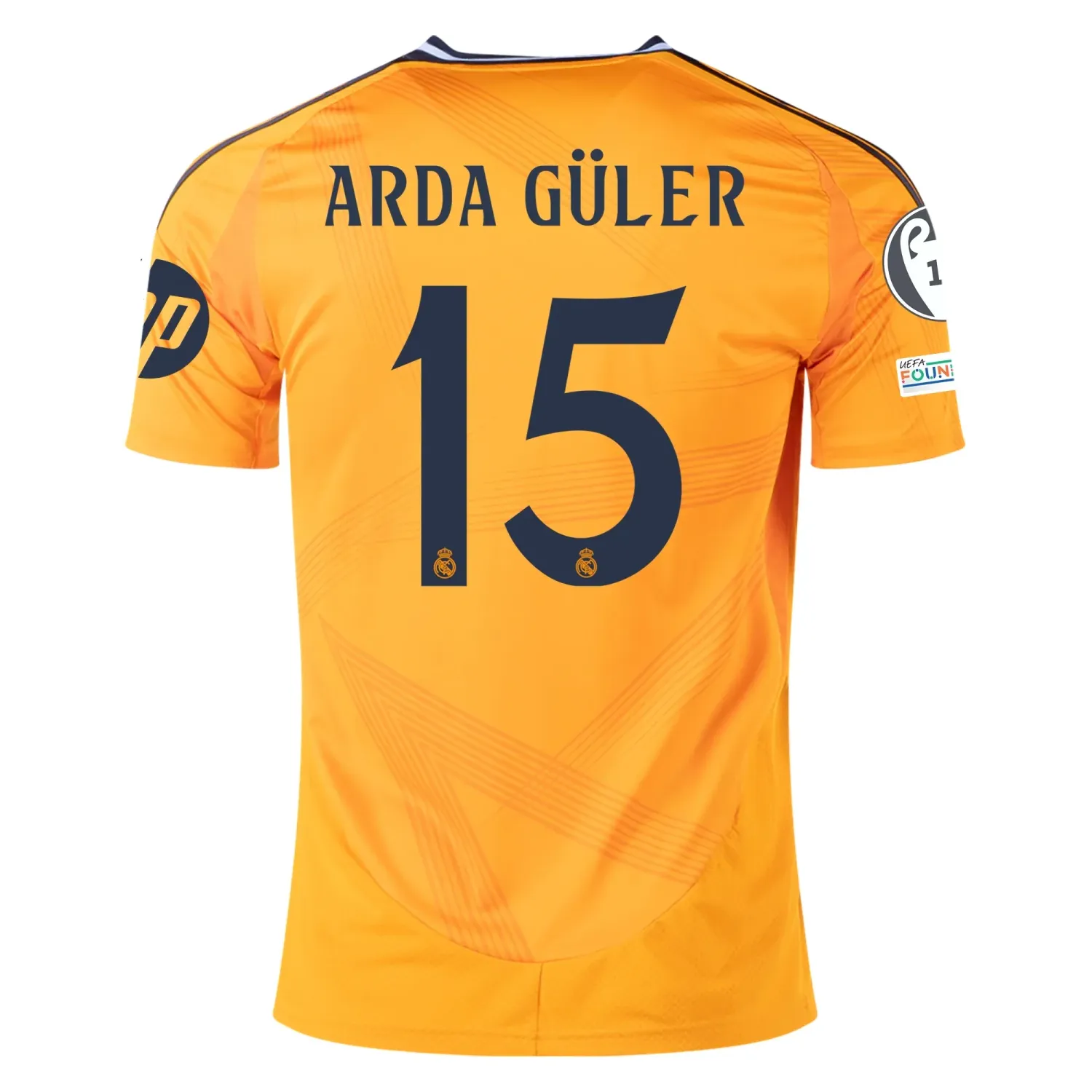 Real Madrid Arda Guler 15 Away Jersey 2024/2025 With Champions League + Club World Cup Patches