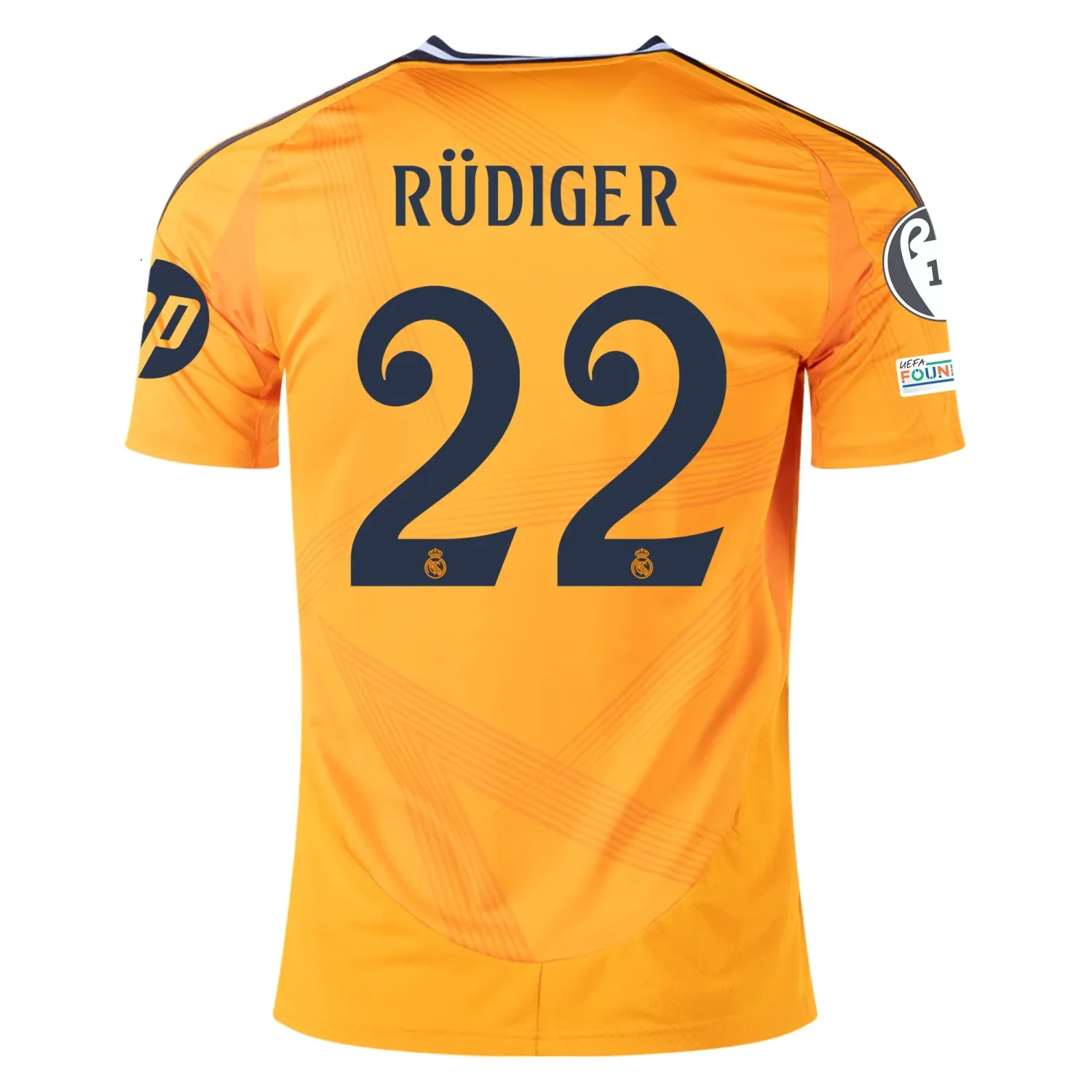 Real Madrid Arda Rudiger 22 Away Jersey 2024/2025 With Champions League + Club World Cup Patches