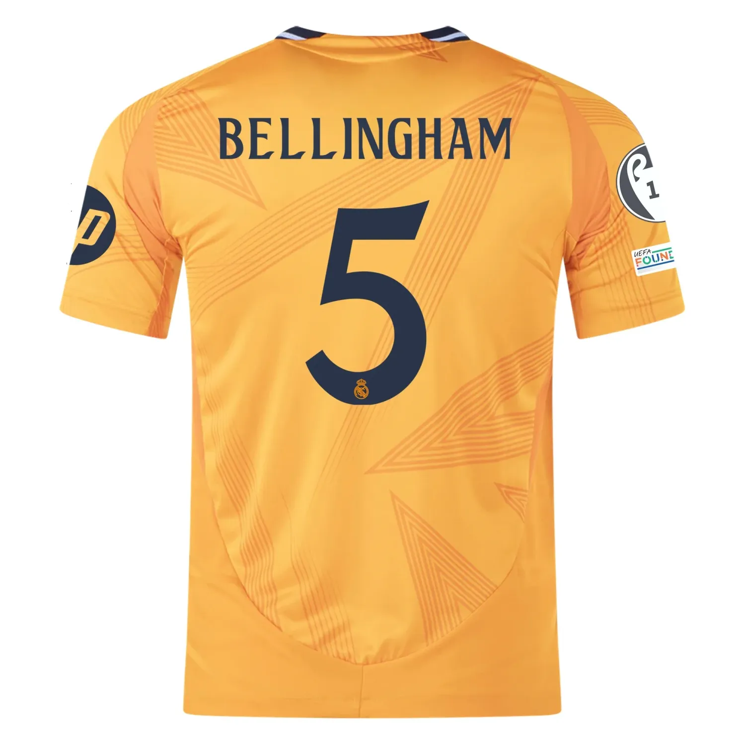 Real Madrid Bellingham 5 Away Jersey 2024/2025 With Champions League + Club World Cup Patches (Player version)