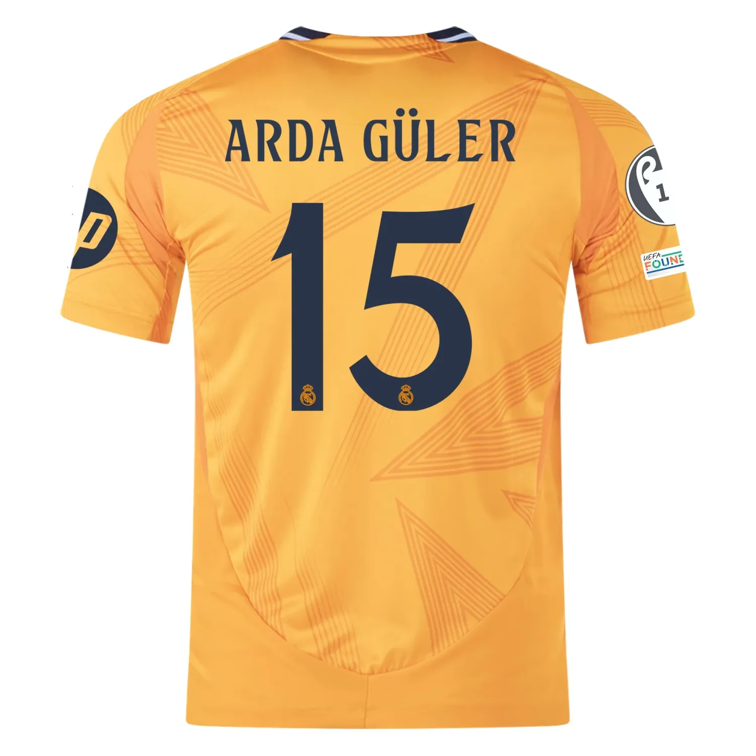 Real Madrid Arda Guler 15 Away Jersey 2024/2025 With Champions League + Club World Cup Patches (Player version)