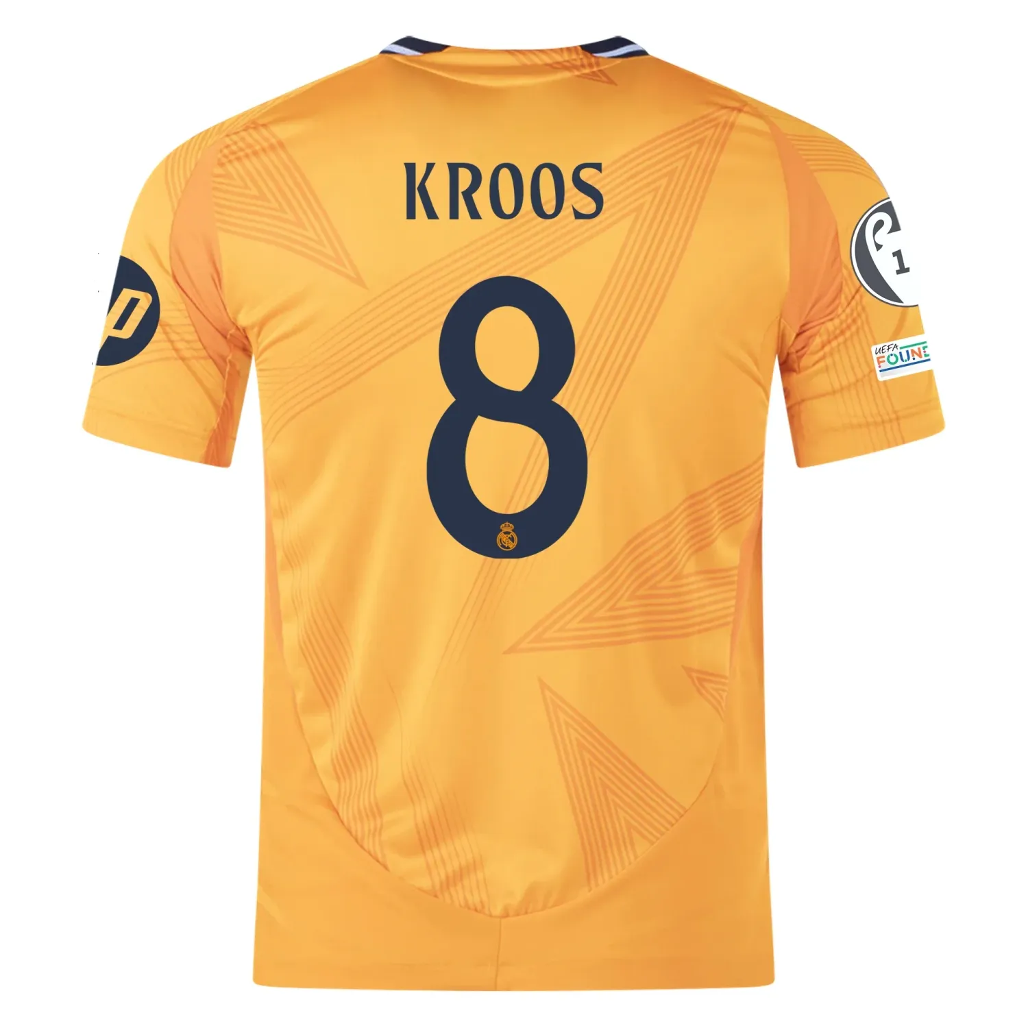 Real Madrid Kroos 8 Away Jersey 2024/2025 With Champions League + Club World Cup Patches (Player version)