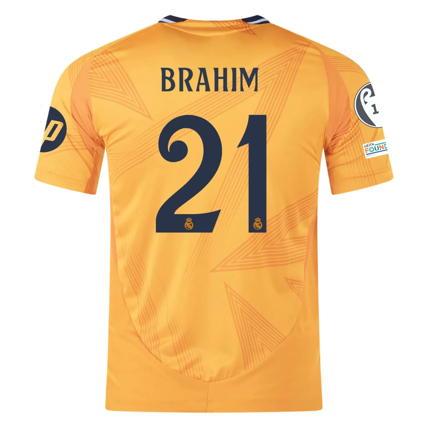 Real Madrid Brahim 21 Away Jersey 2024/2025 With Champions League + Club World Cup Patches (Player version)
