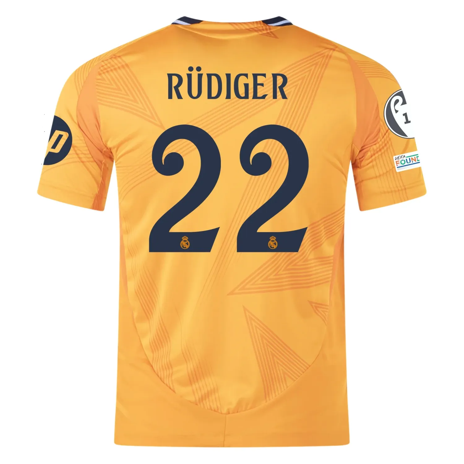 Real Madrid Rudiger 22 Away Jersey 2024/2025 With Champions League + Club World Cup Patches (Player version)