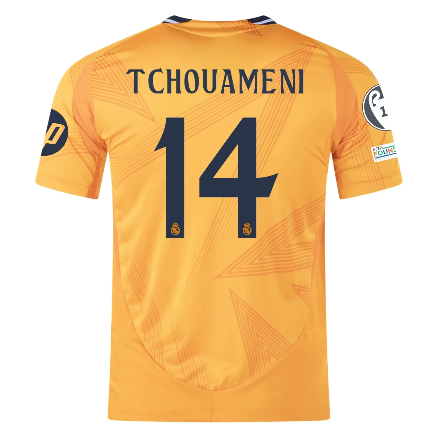 Real Madrid Tchouaméni 14 Away Jersey 2024/2025 With Champions League + Club World Cup Patches (Player version)