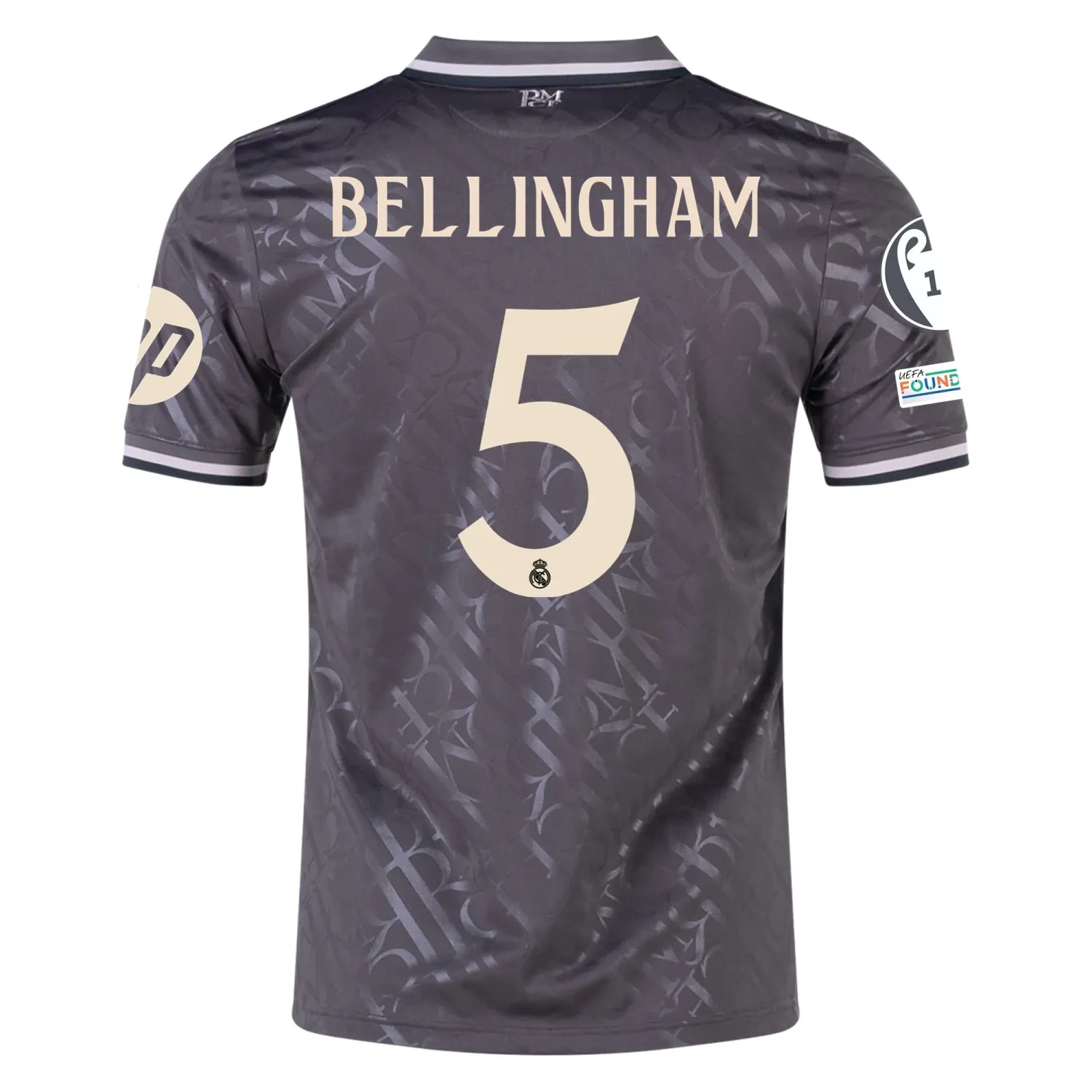 Real Madrid Bellingham 5 Third Jersey 2024/2025 With Champions League + Club World Cup Patches