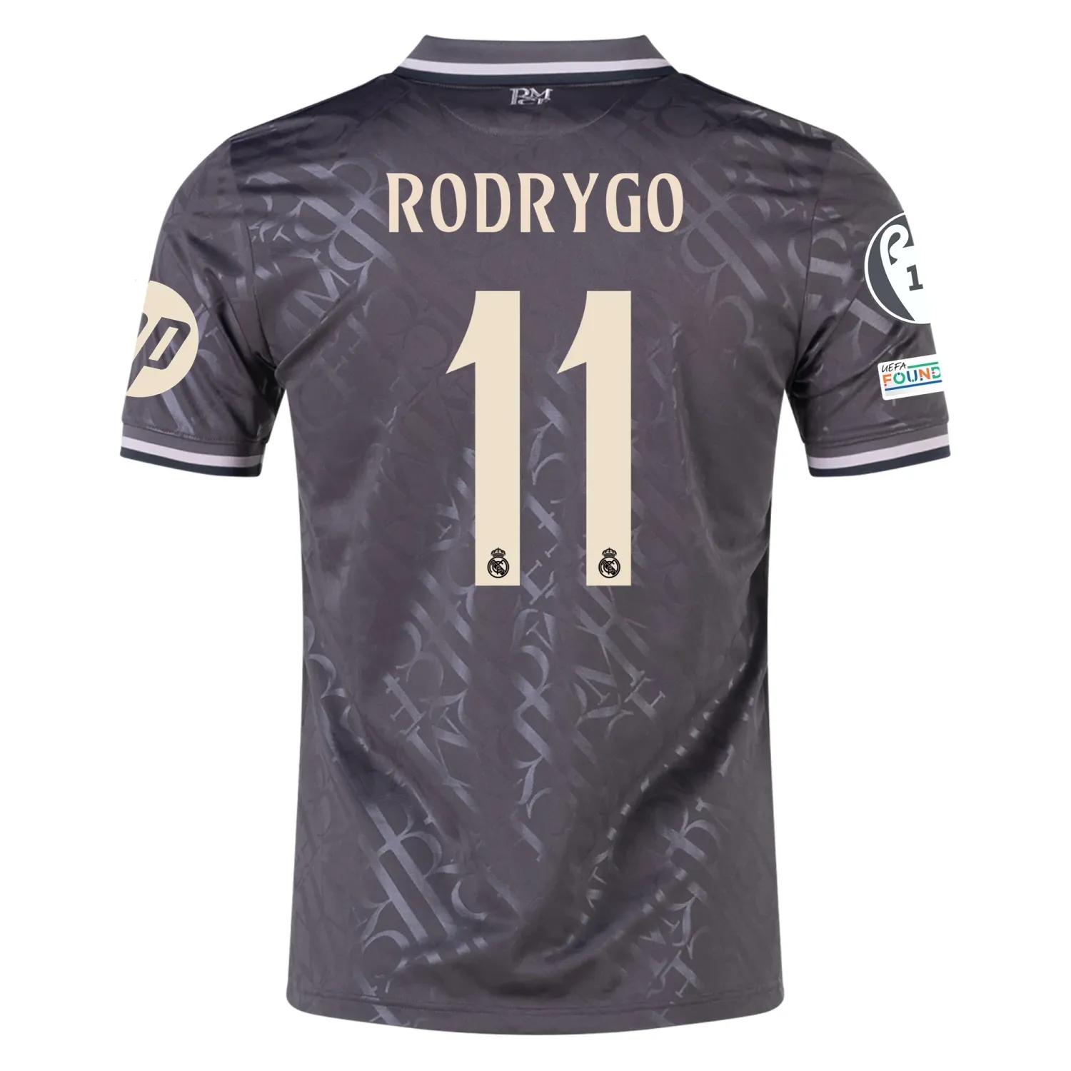 Real Madrid Rodrygo 11 Third Jersey 2024/2025 With Champions League + Club World Cup Patches