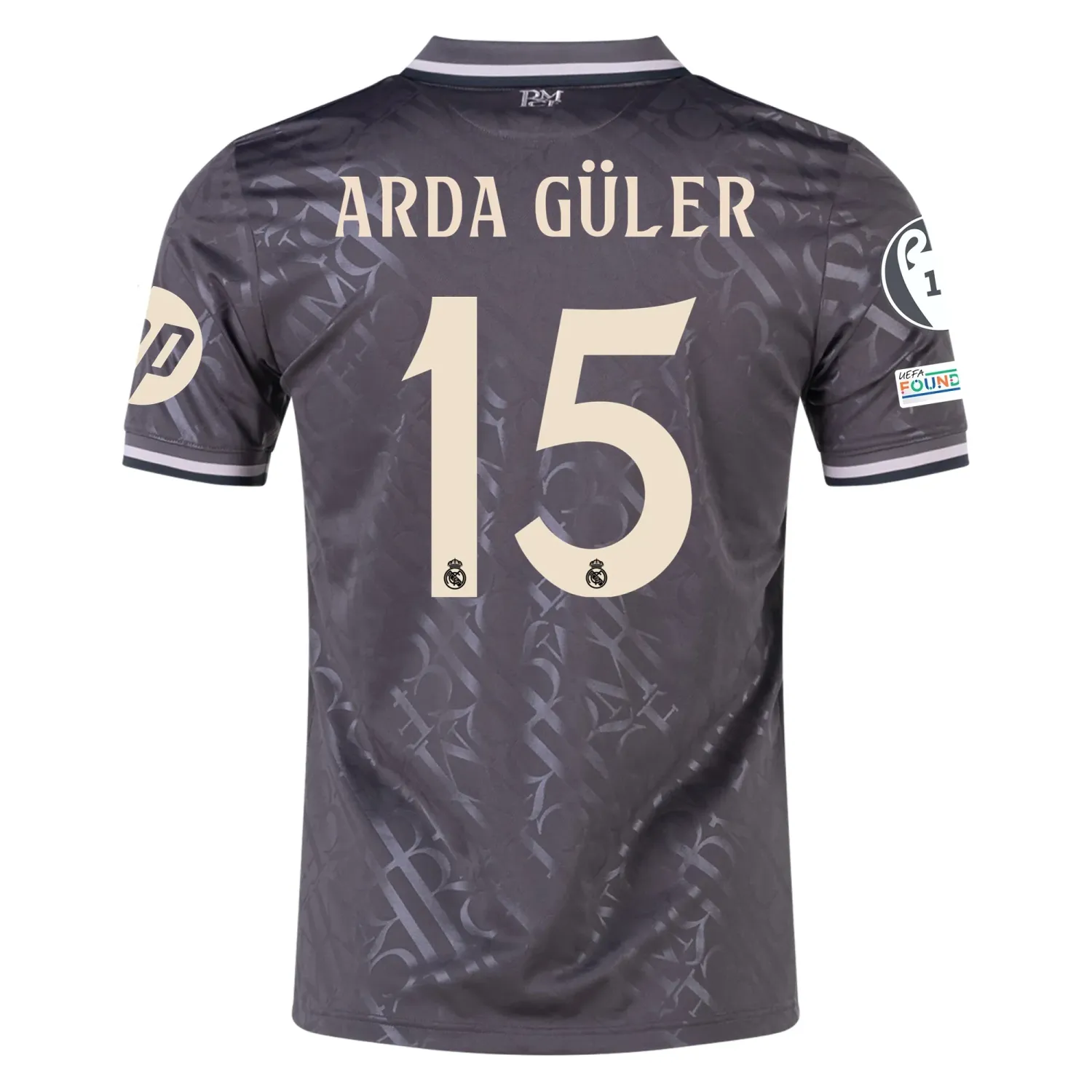 Real Madrid Arda Guler 15 Third Jersey 2024/2025 With Champions League + Club World Cup Patches
