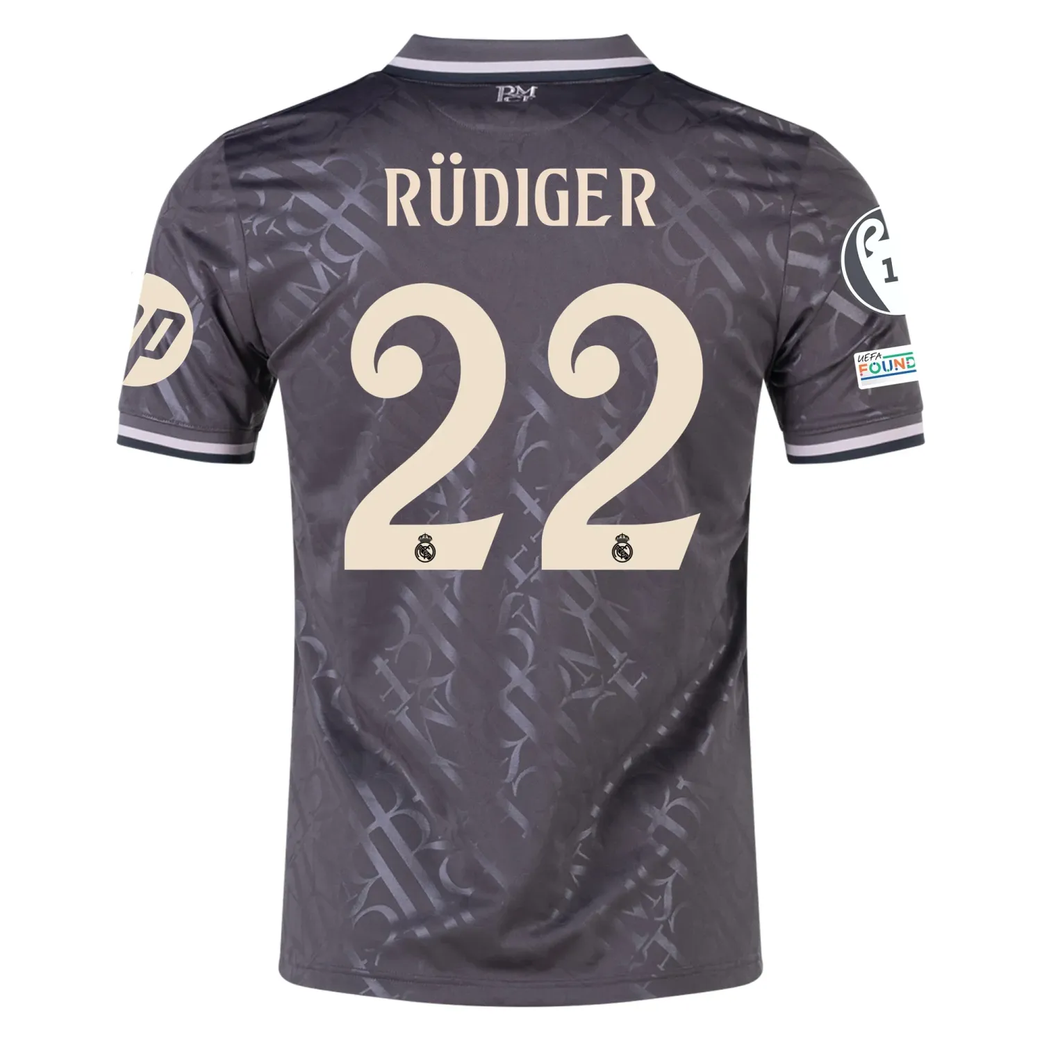 Real Madrid Rudiger 22 Third Jersey 2024/2025 With Champions League + Club World Cup Patches