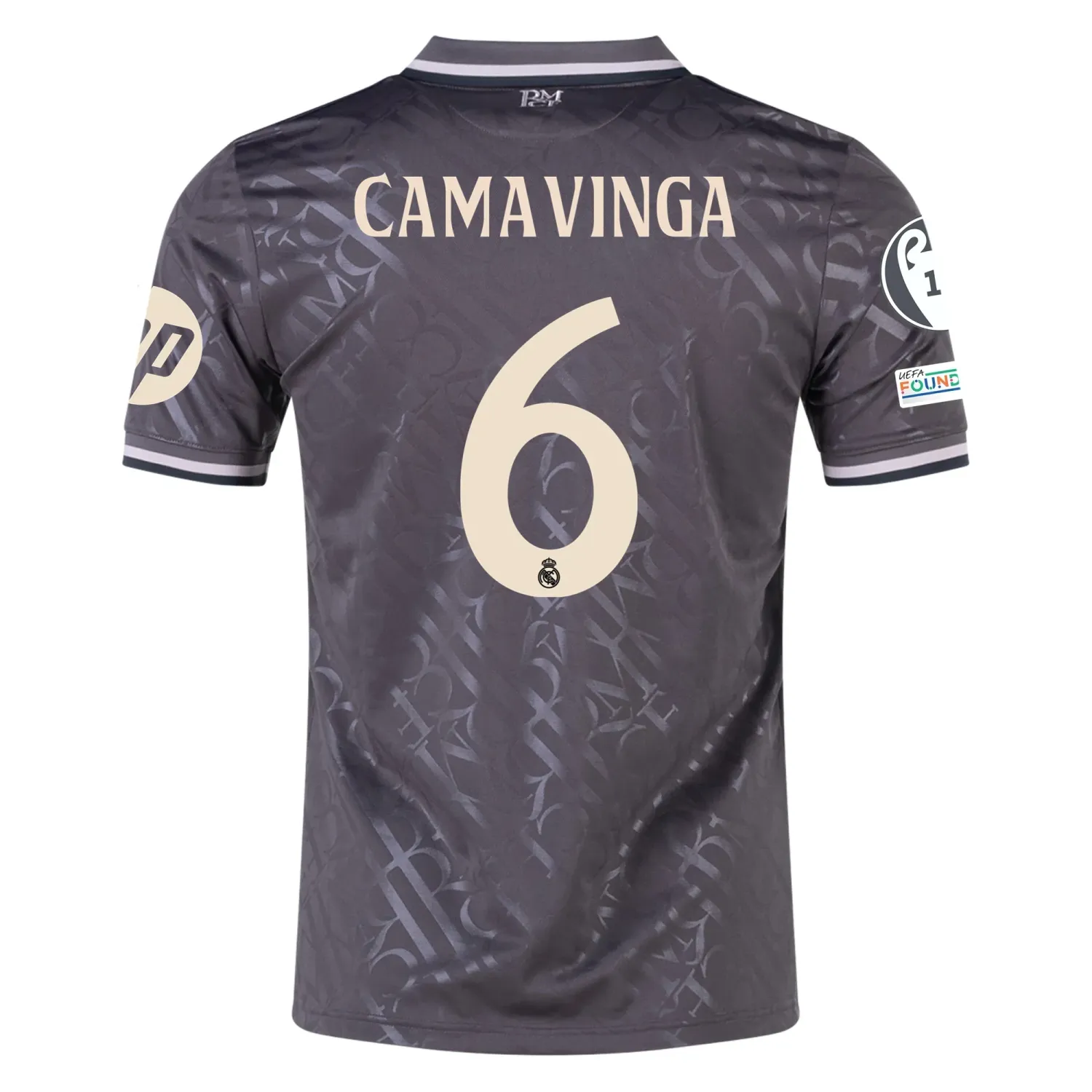 Real Madrid Camavinga 6 Third Jersey 2024/2025 With Champions League + Club World Cup Patches