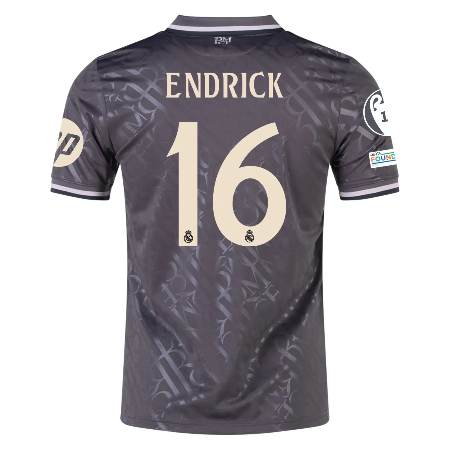 Real Madrid Endrick 16 Third Jersey 2024/2025 With Champions League + Club World Cup Patches